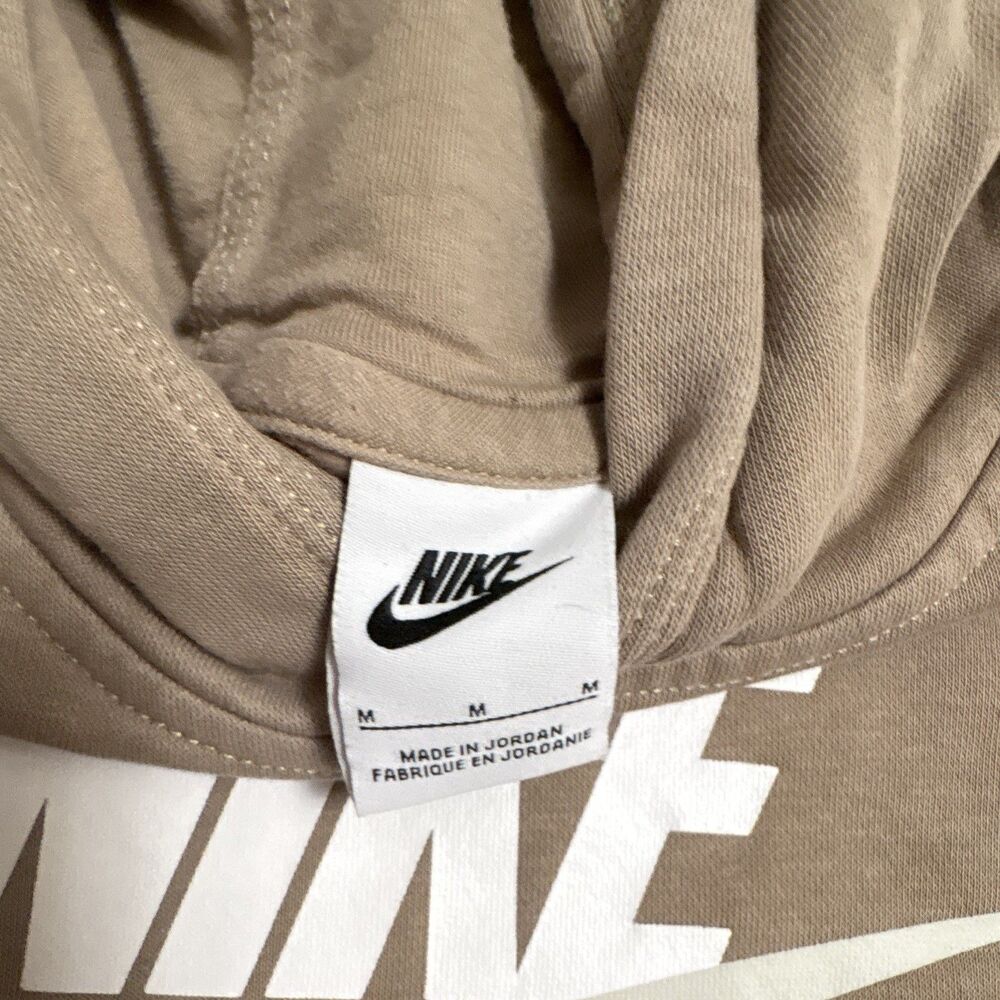 Nike Boy’s Beige Fleece Pullover Hoodie Pocket Size M - Picture 7 of 8